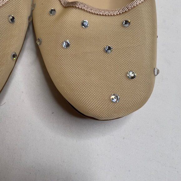 J.Crew Womens Mesh Rhinestone Mary Jane Flats Size 10 CD238 - Picture 2 of 13